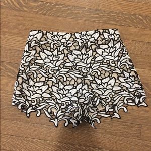 Alice and Olivia lace shorts
